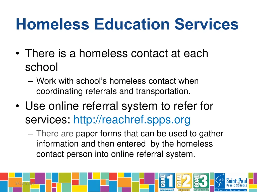 homeless education services