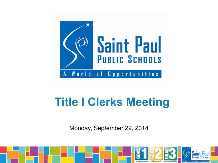 title i clerks meeting