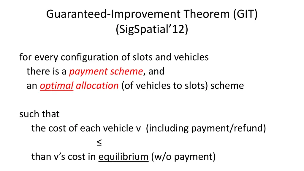 guaranteed improvement theorem git sigspatial 12