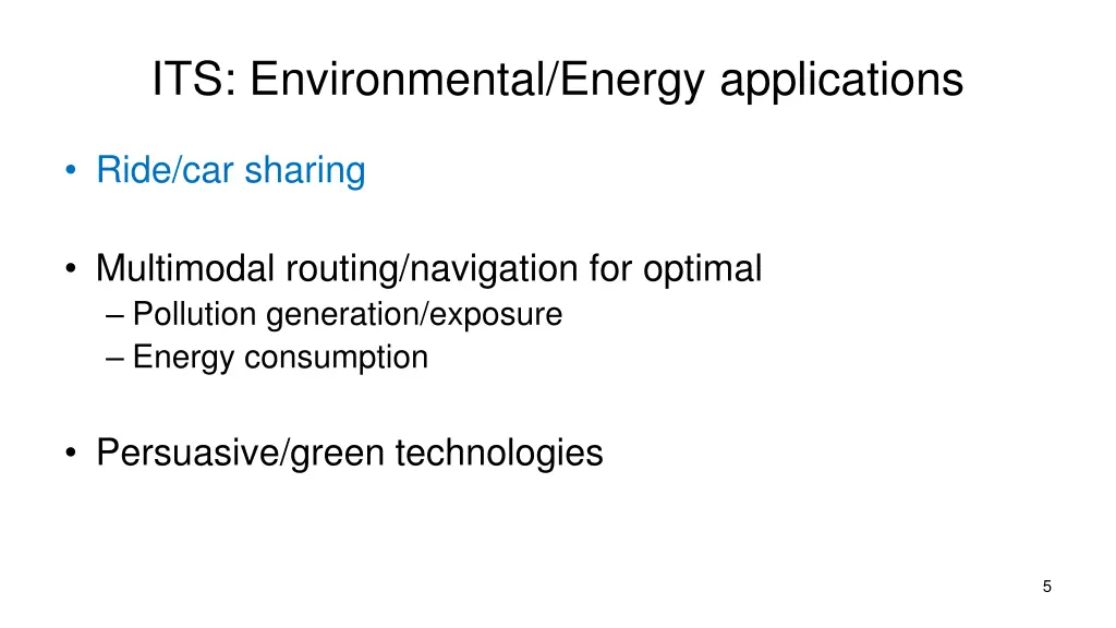 its environmental energy applications