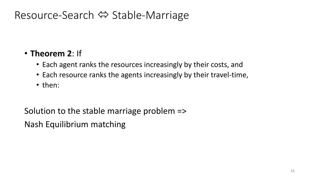 resource search stable marriage