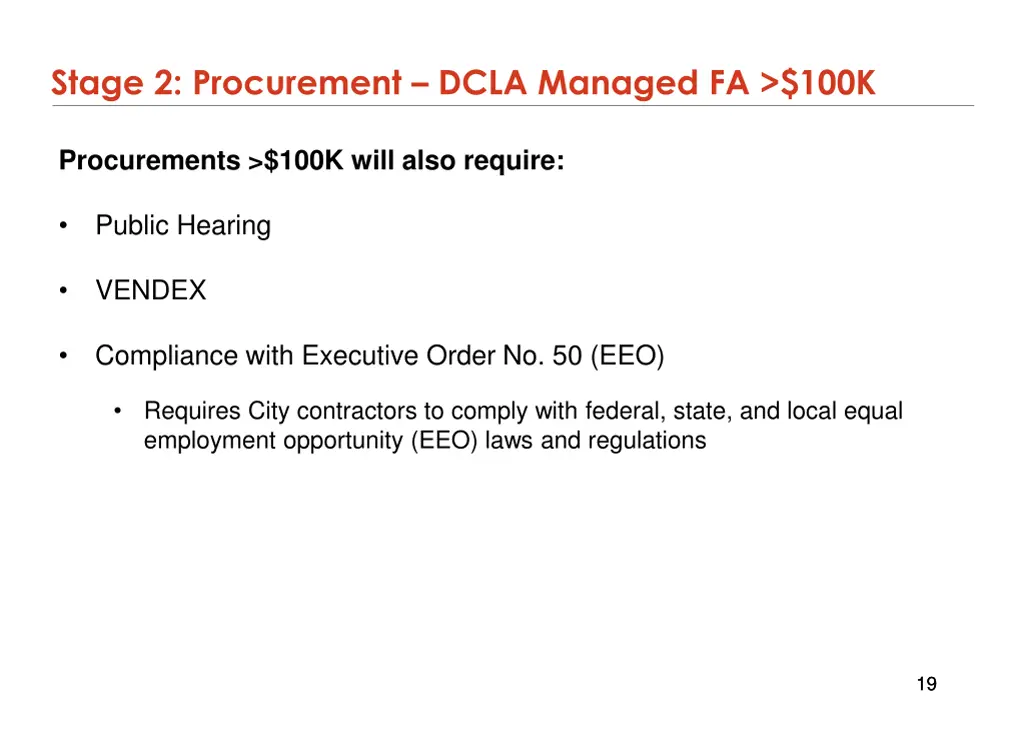 stage 2 procurement dcla managed fa 100k