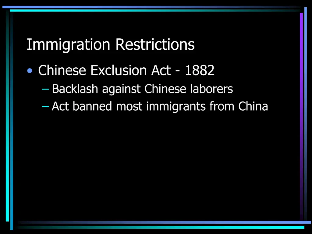 immigration restrictions 1