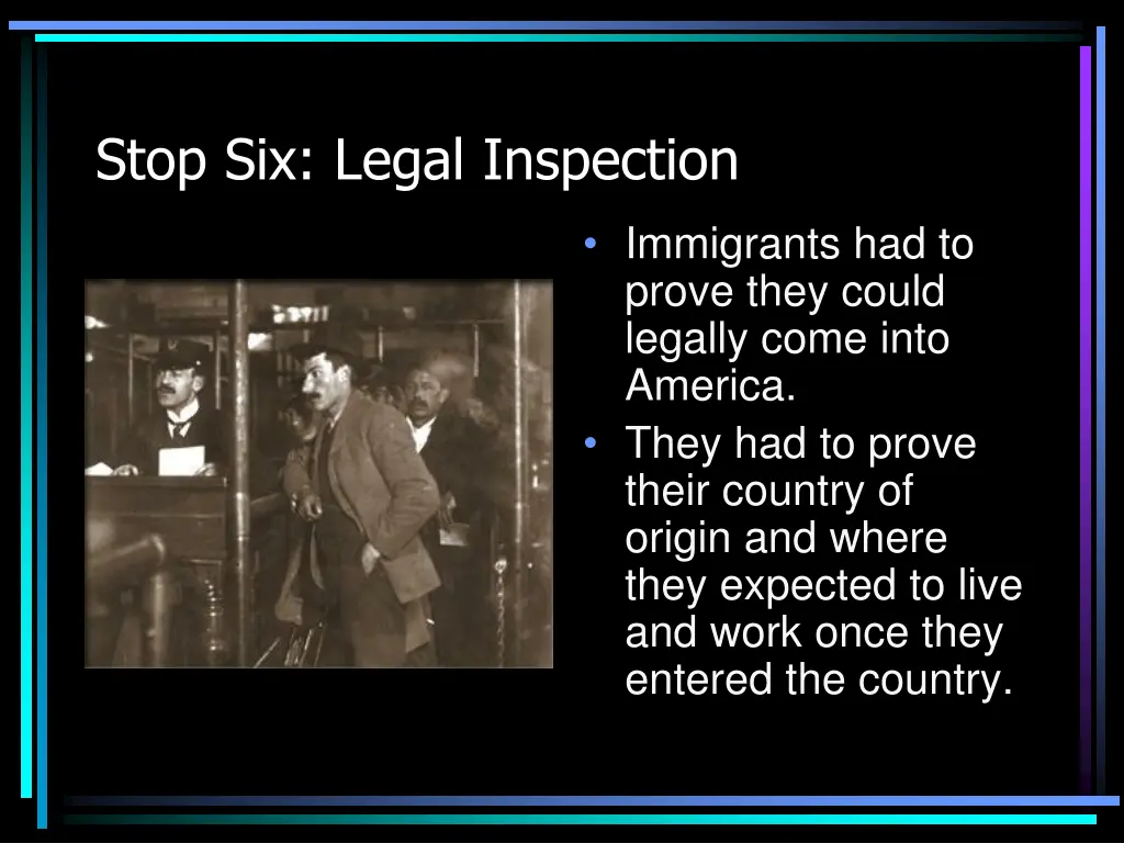 stop six legal inspection