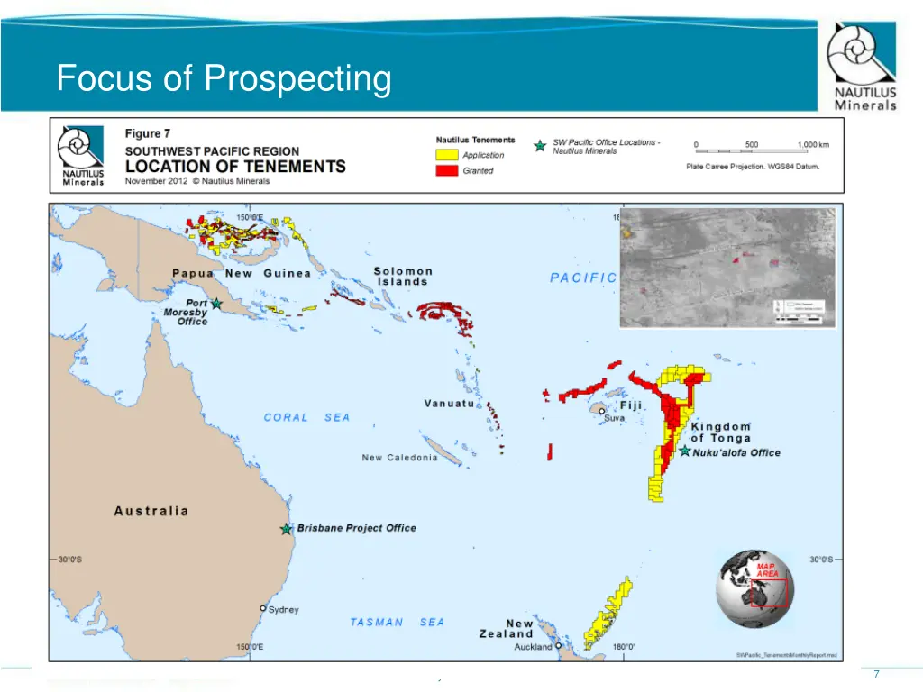 focus of prospecting