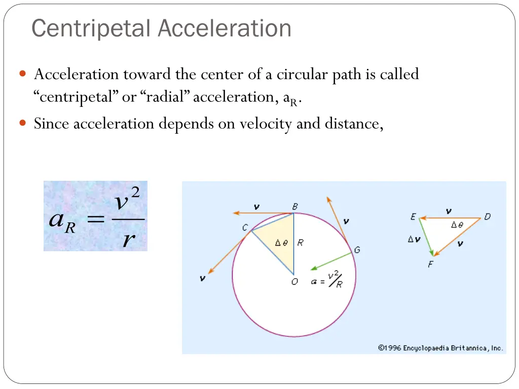 centripetal acceleration