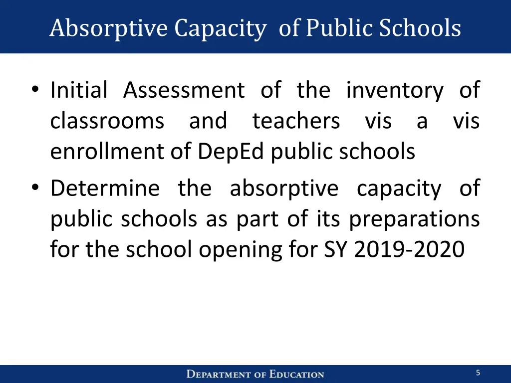 absorptive capacity of public schools