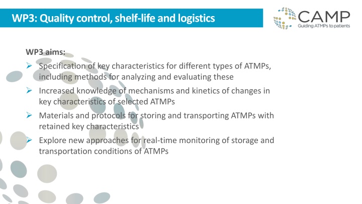 wp3 qualitycontrol shelf lifeand logistics