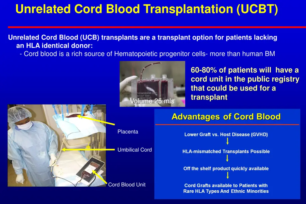 unrelated cord blood transplantation ucbt