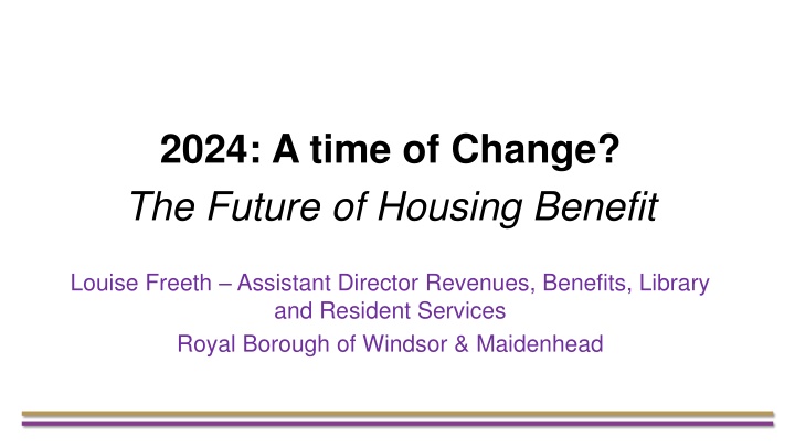 2024 a time of change the future of housing