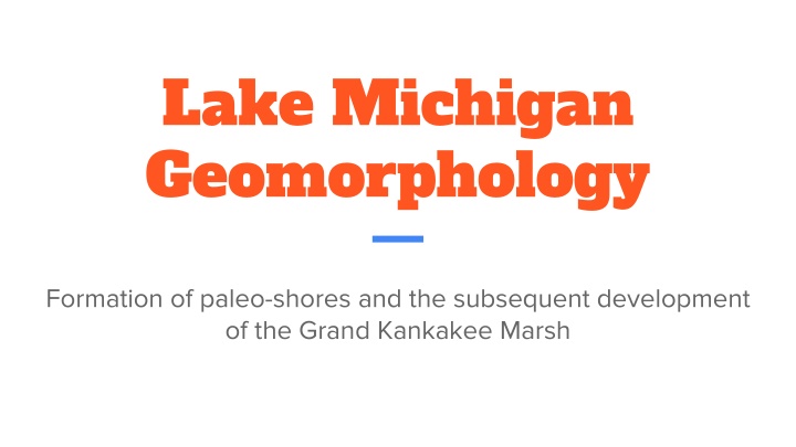 lake michigan geomorphology