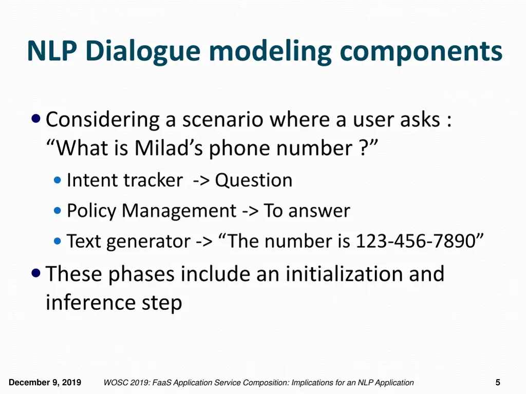 nlp dialogue modeling components 1