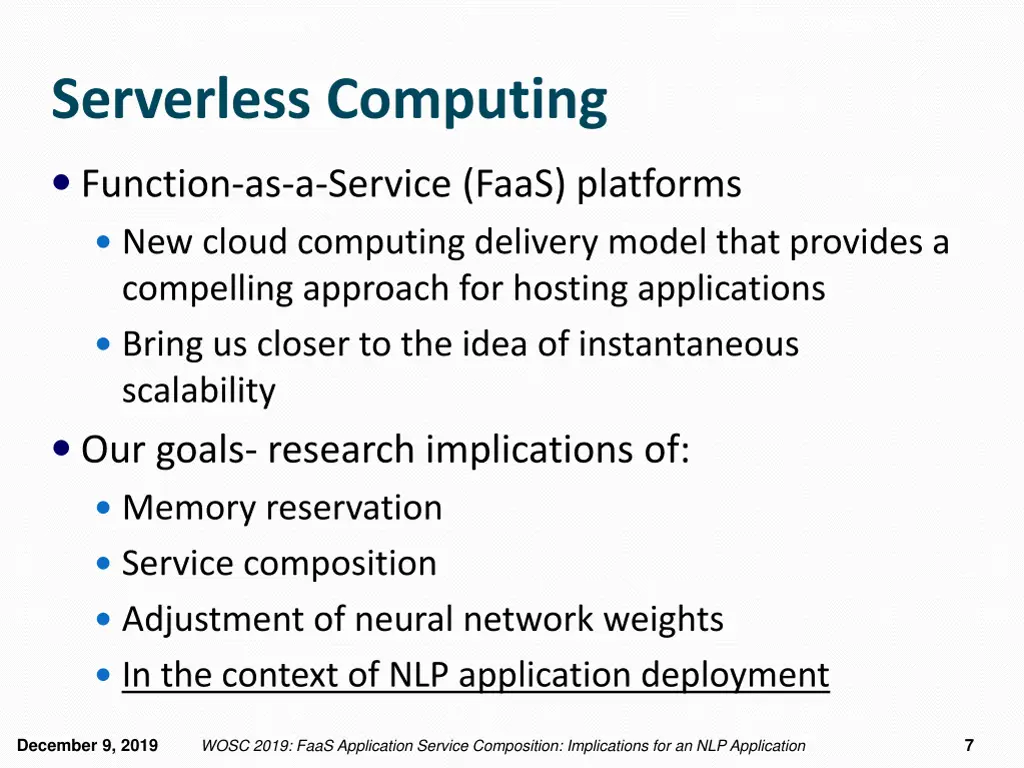 serverless computing