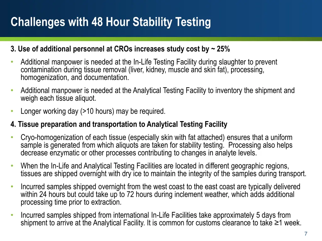 challenges with 48 hour stability testing 1