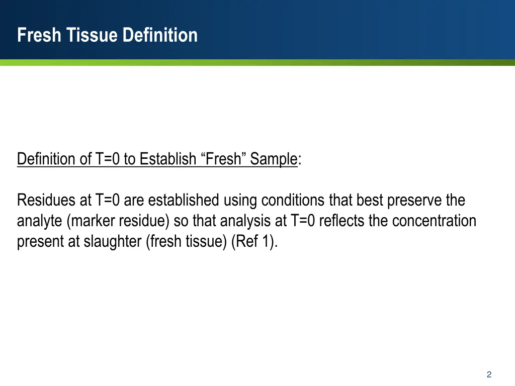 fresh tissue definition