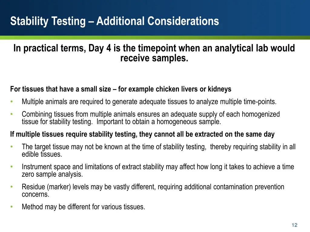 stability testing additional considerations