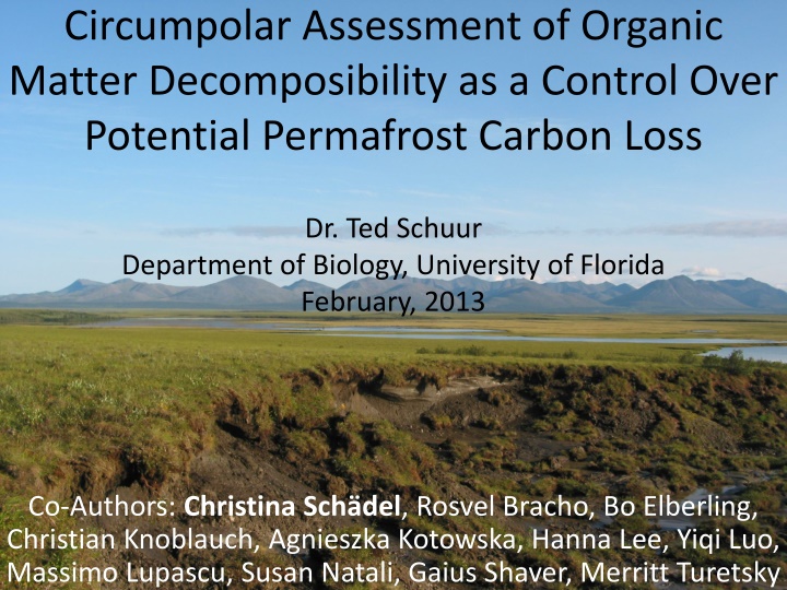 circumpolar assessment of organic matter