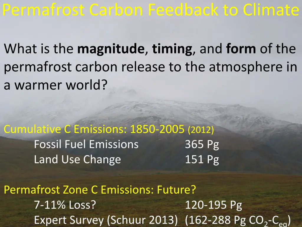 permafrost carbon feedback to climate