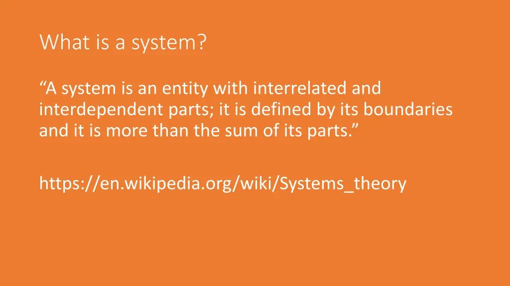 what is a system