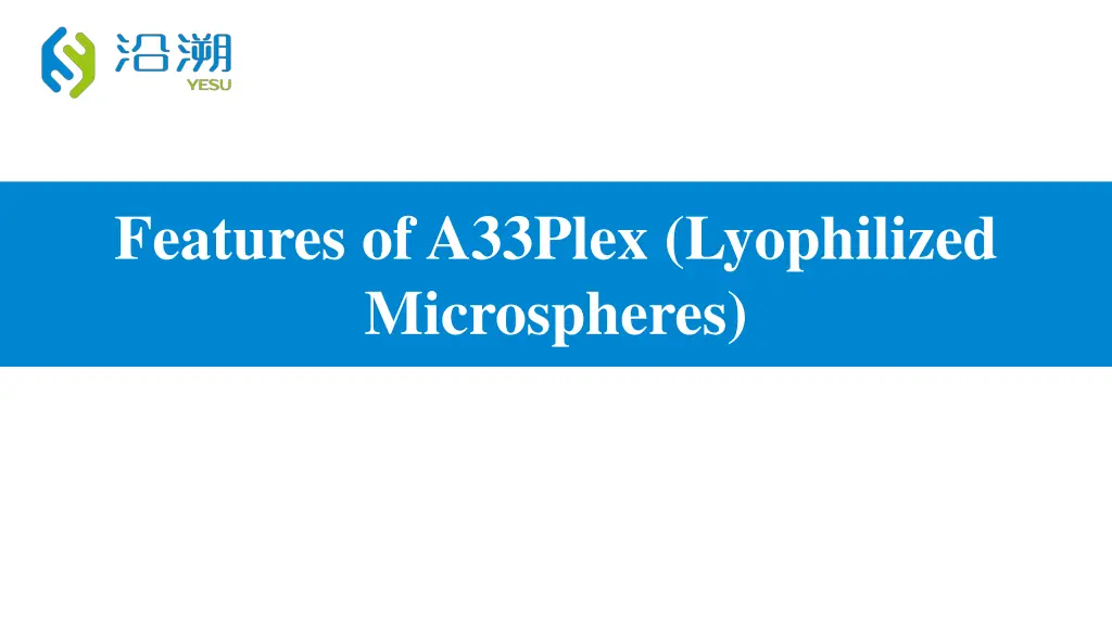 features of a33plex lyophilized microspheres