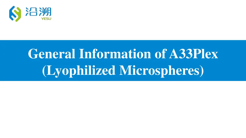 general information of a33plex lyophilized