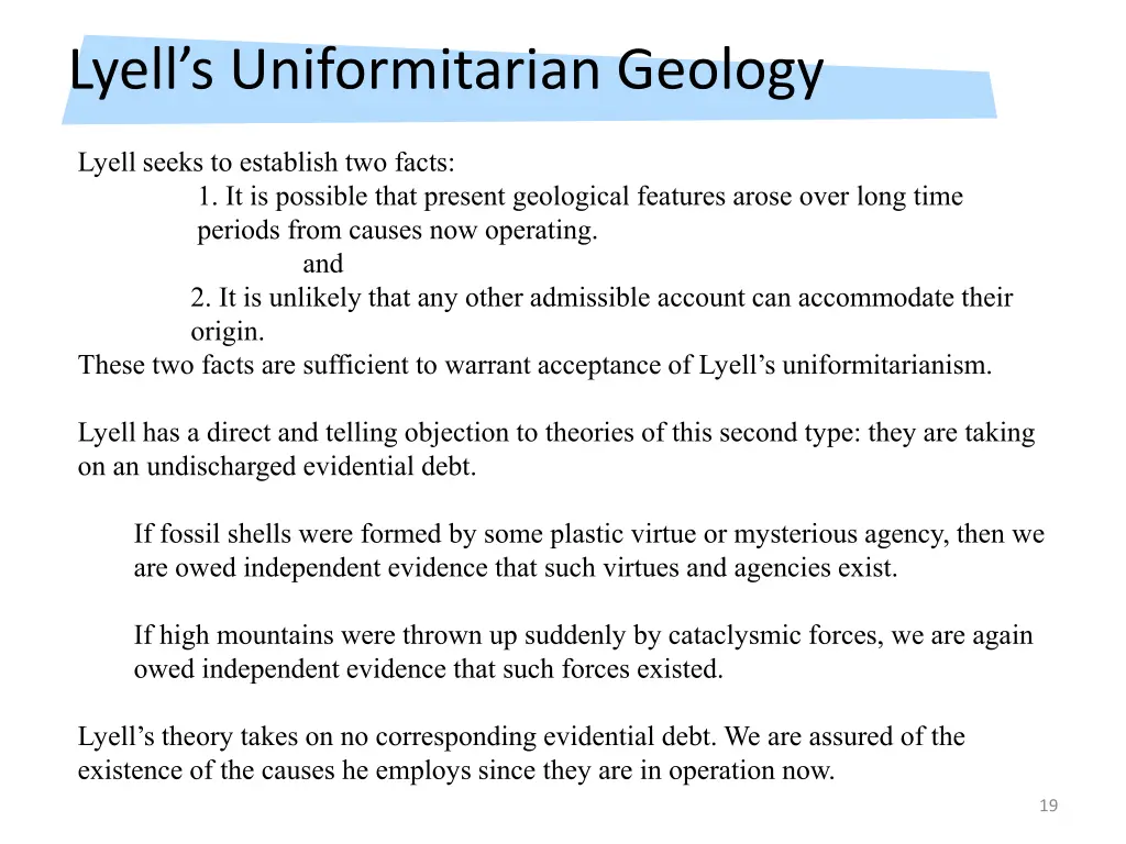 lyell s uniformitarian geology 1