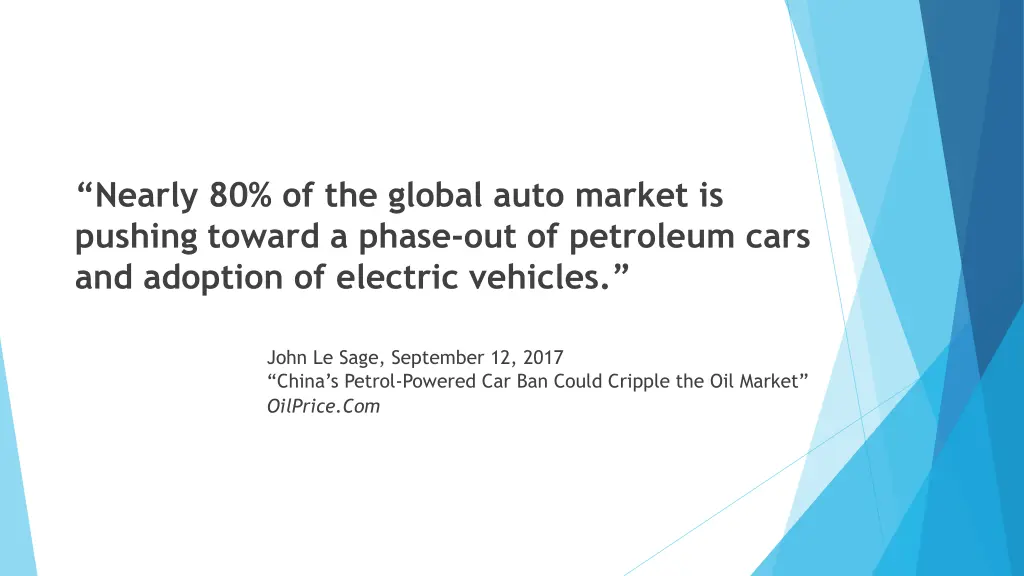 nearly 80 of the global auto market is pushing