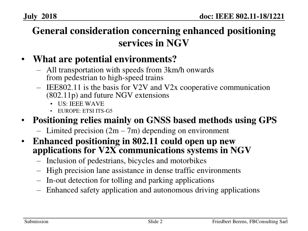 july 2018 general consideration concerning