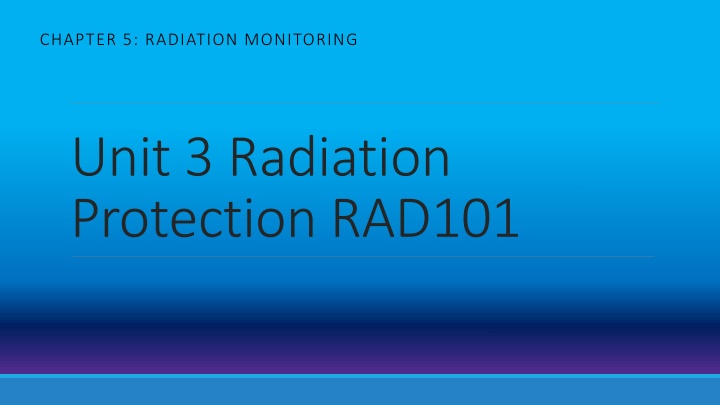 chapter 5 radiation monitoring