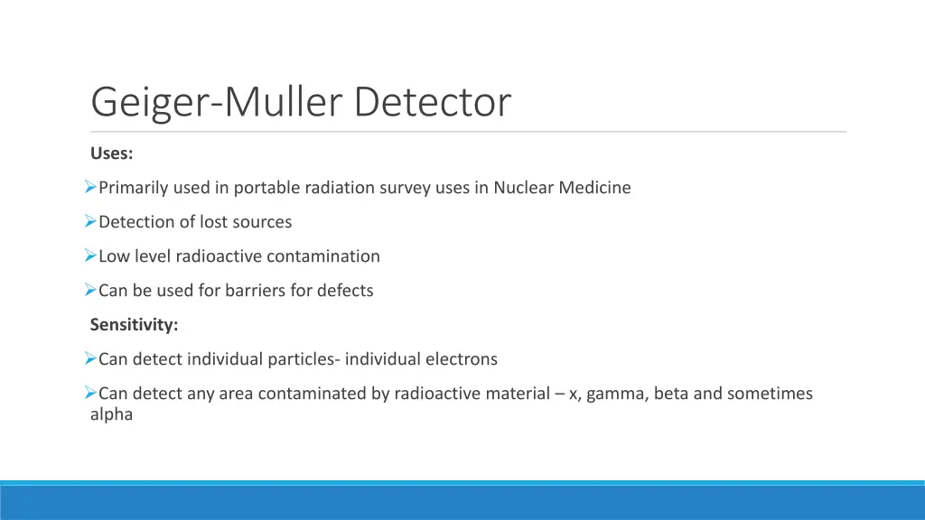 geiger muller detector