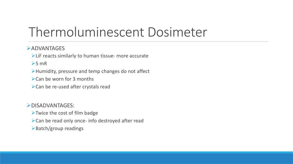 thermoluminescent dosimeter