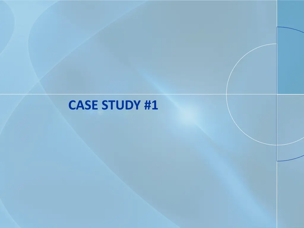 case study 1