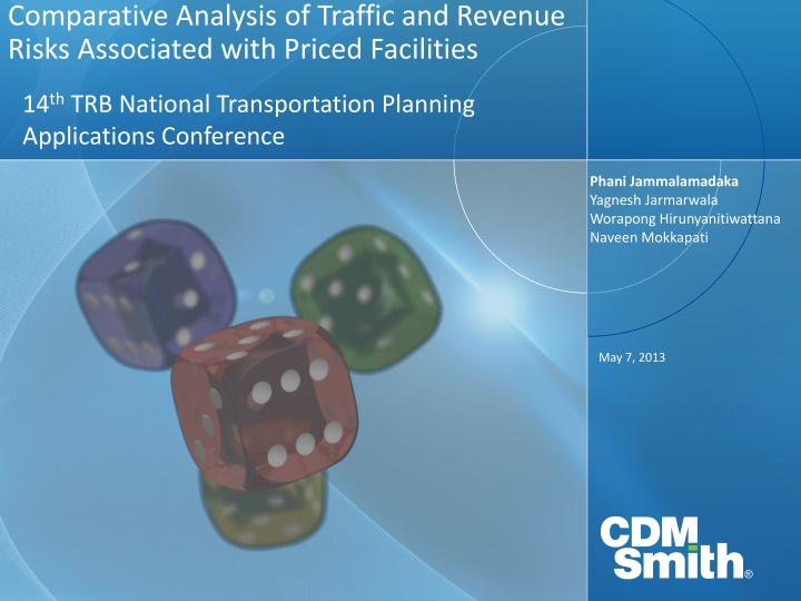 comparative analysis of traffic and revenue risks