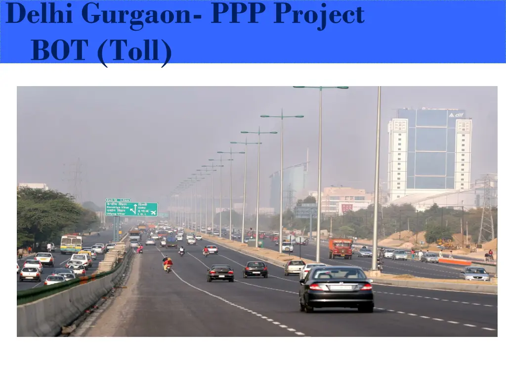 delhi gurgaon ppp project bot toll