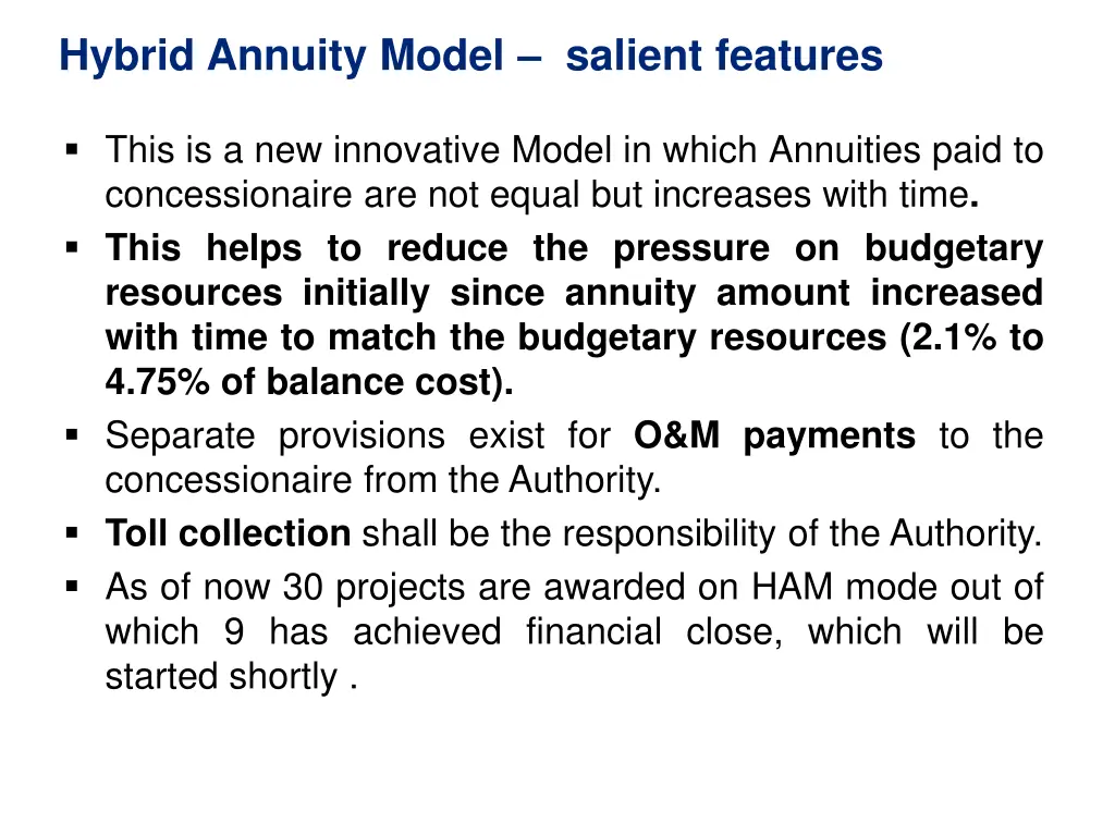 hybrid annuity model salient features