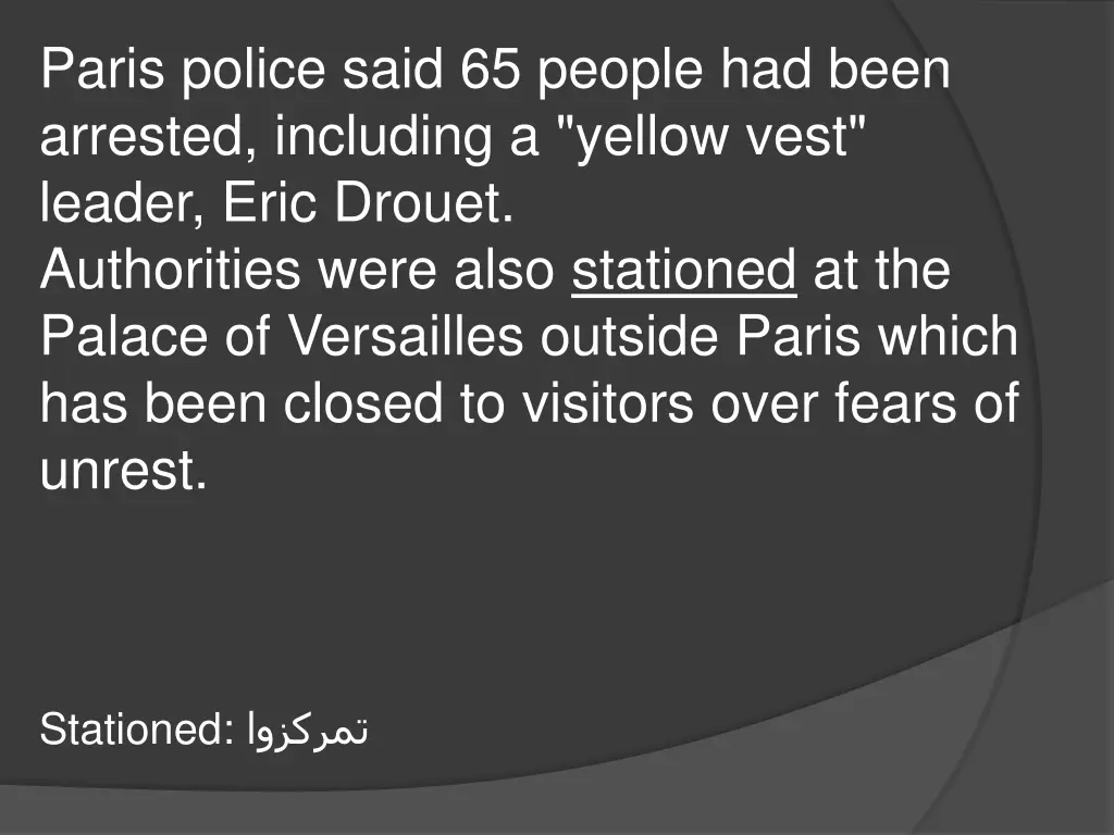 paris police said 65 people had been arrested