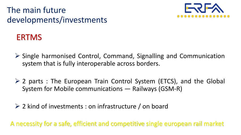 the main future developments investments 3