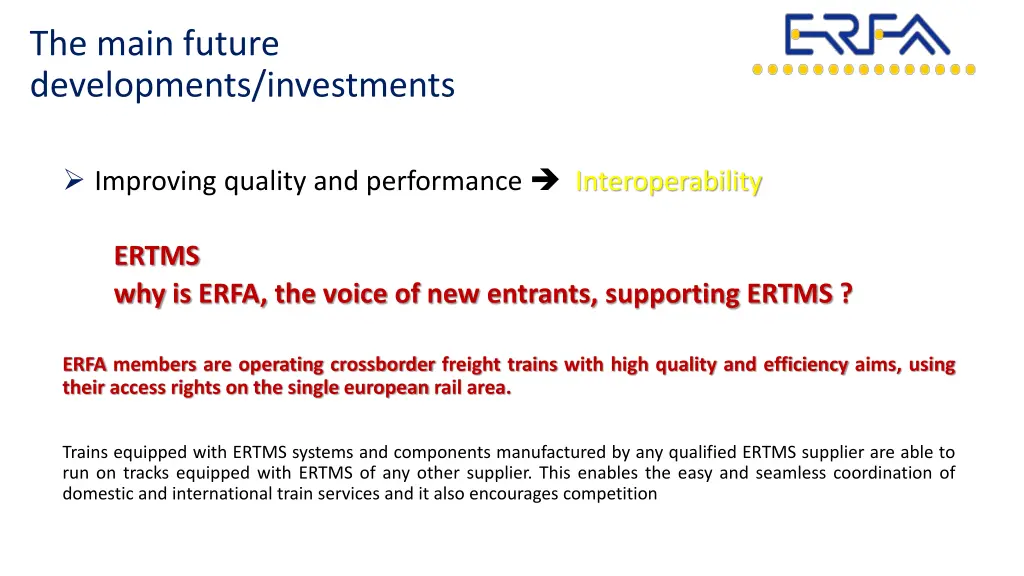 the main future developments investments 5