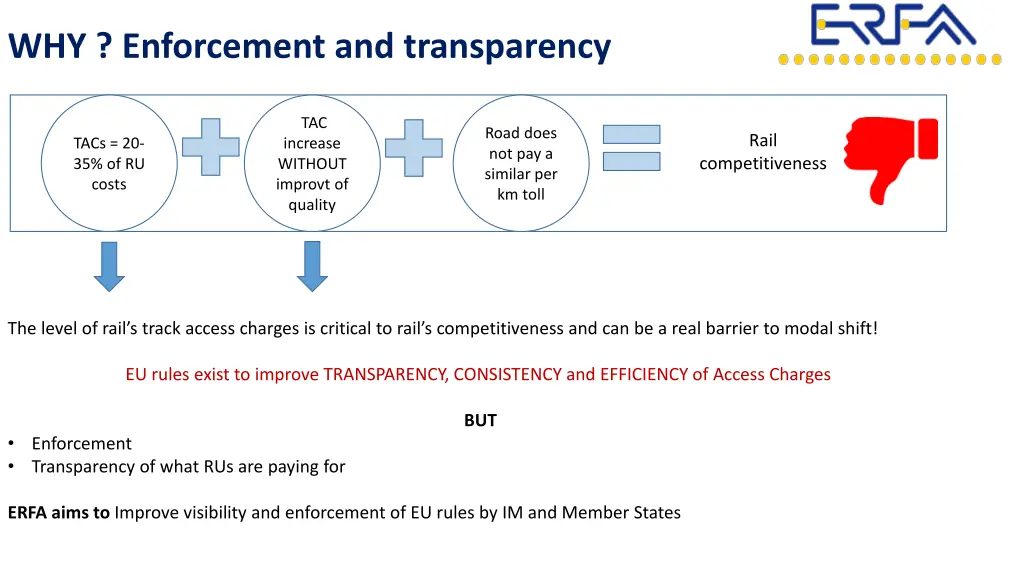 why enforcement and transparency