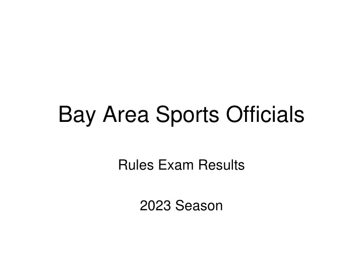 bay area sports officials