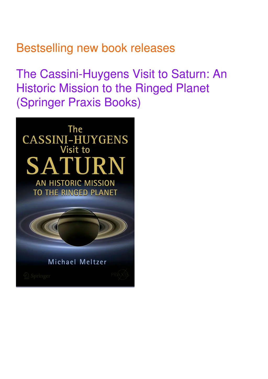 bestselling new book releases the cassini huygens