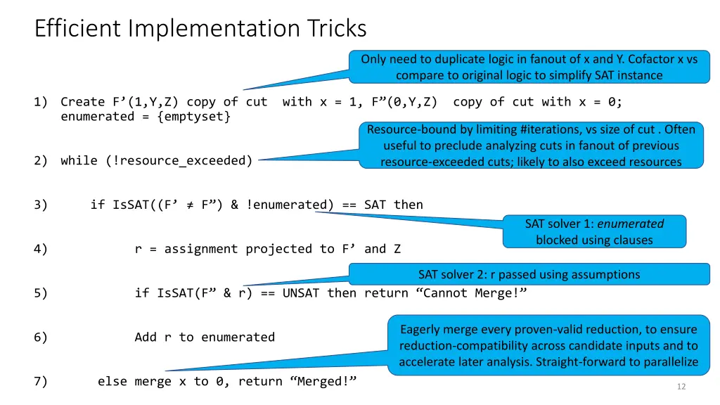 efficient implementation tricks