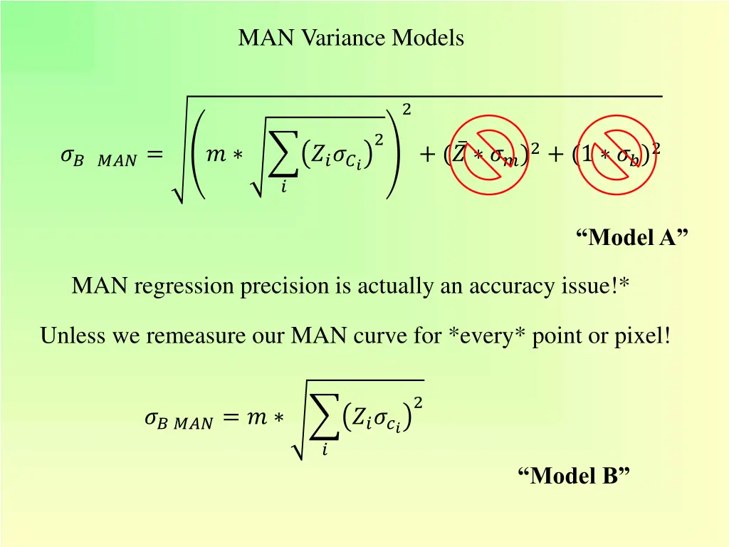 man variance models