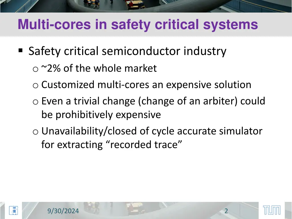 multi cores in safety critical systems