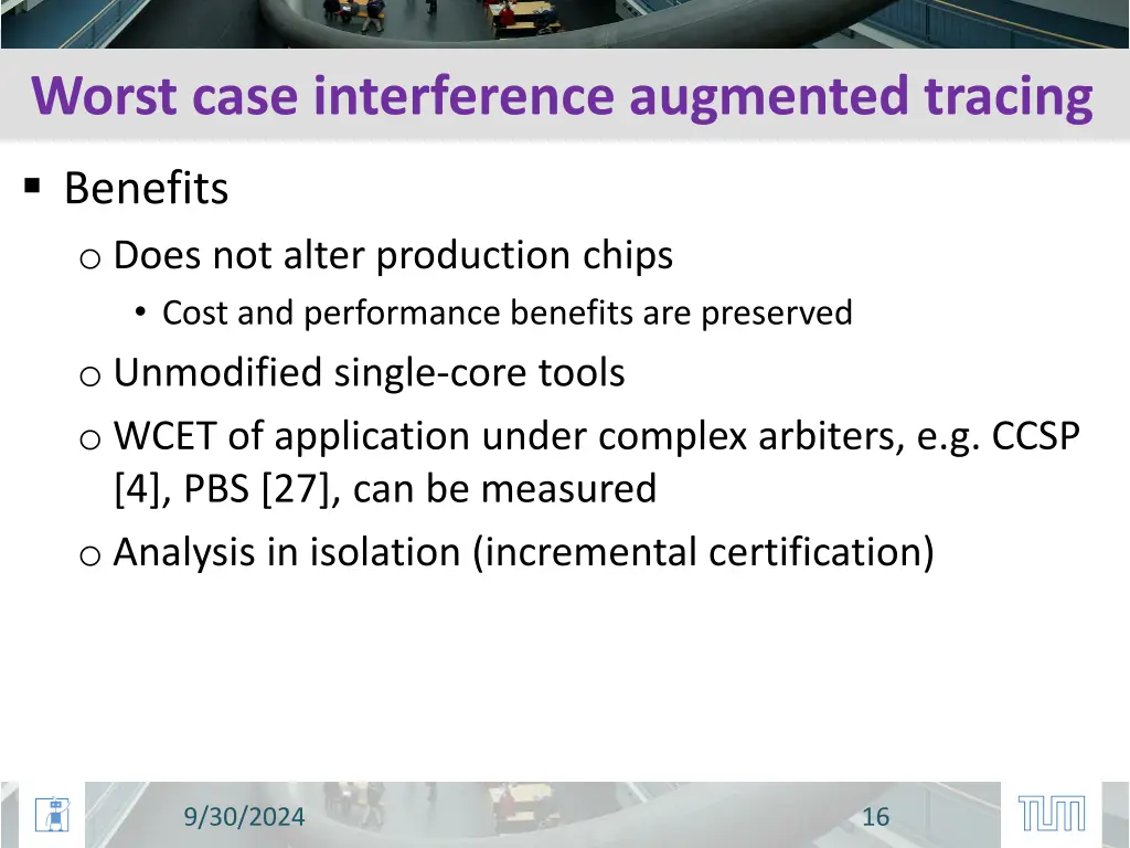 worst case interference augmented tracing 1