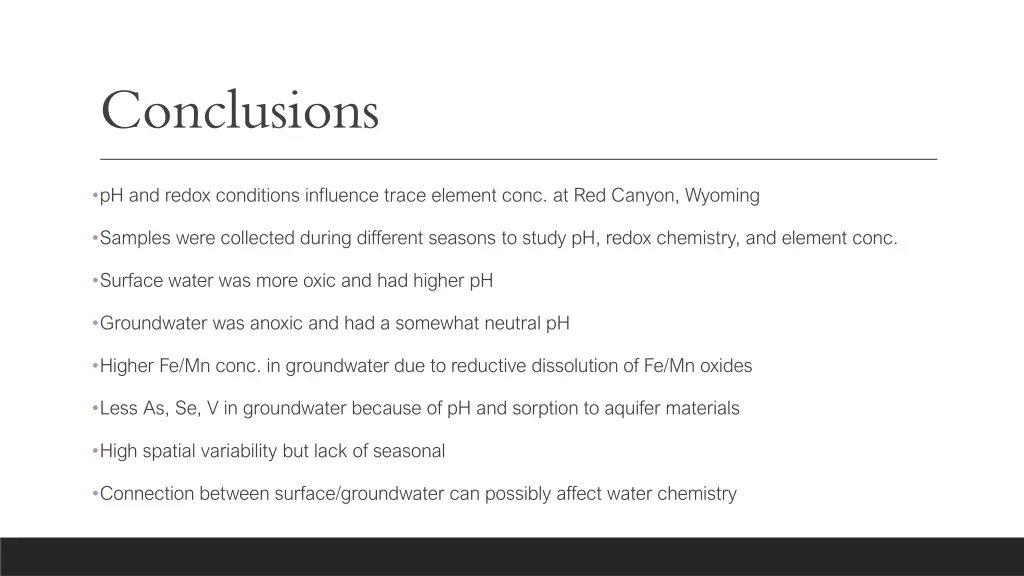 conclusions