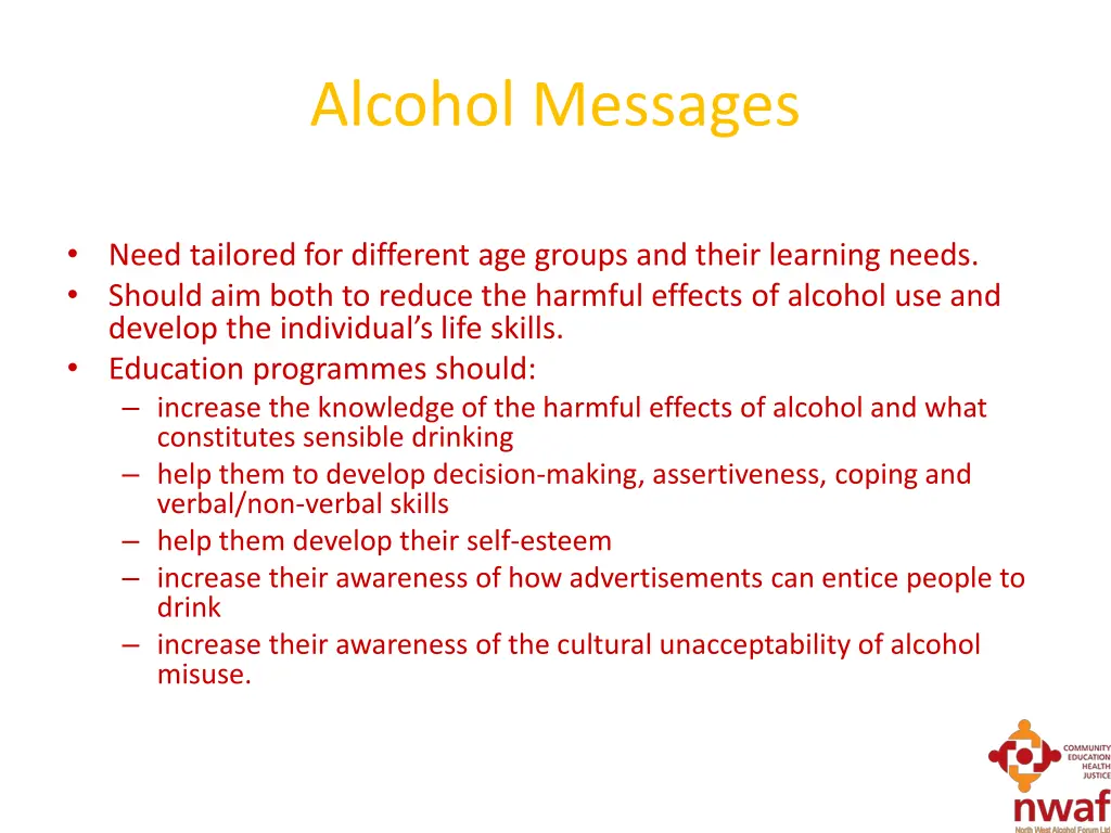 alcohol messages