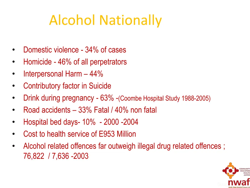 alcohol nationally