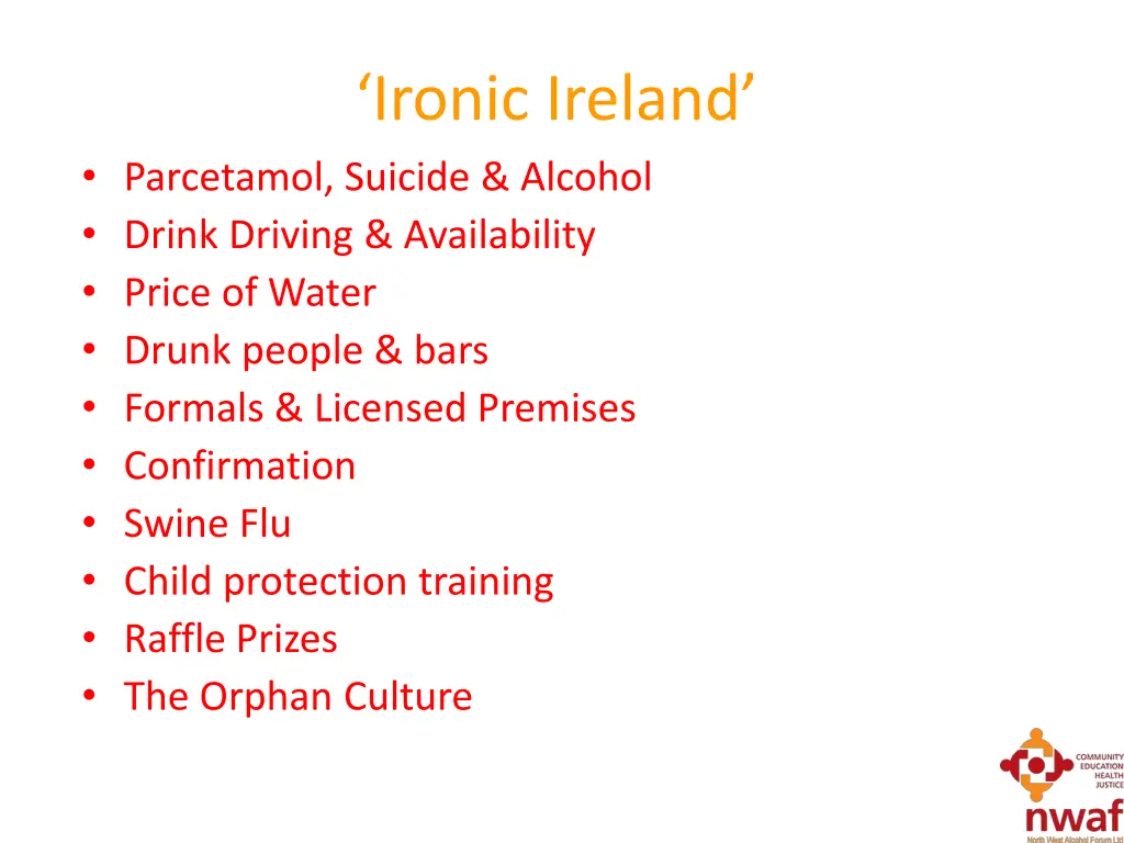 ironic ireland