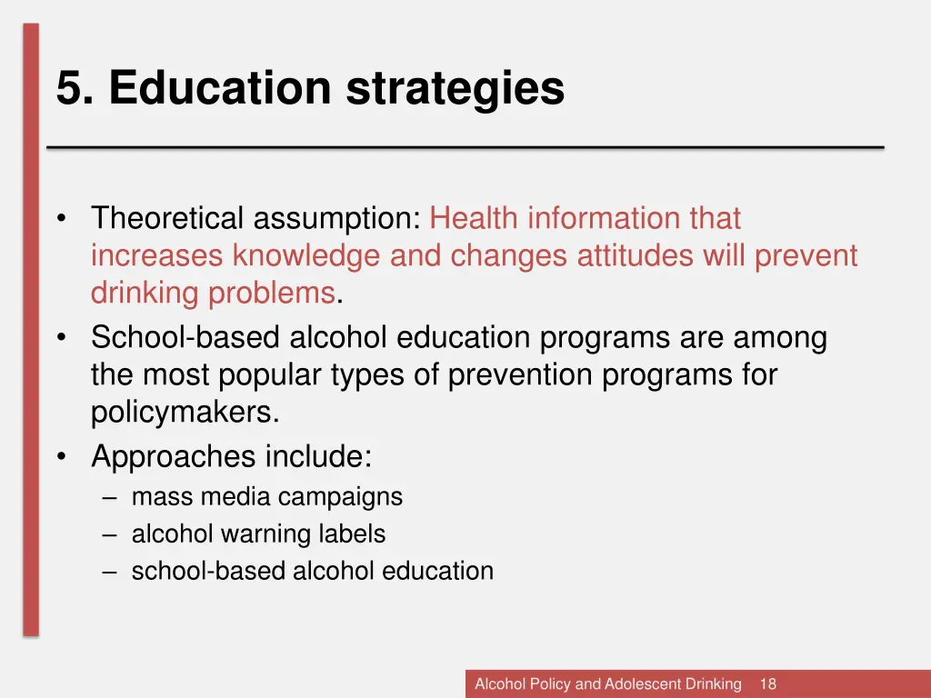 5 education strategies